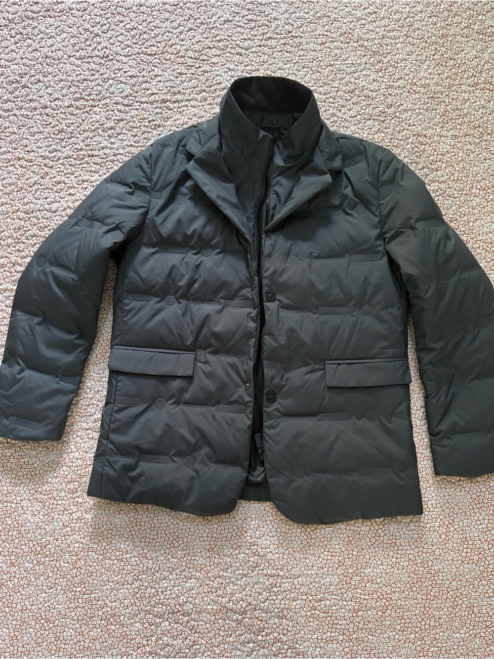 Focus Mens Black Blazer Puffer Jacket Size S